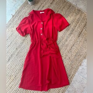 Elegant Red Mini Dress